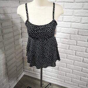 NWT Christina Hip Minimizer Ladies Size 12 Layered Tankini Top